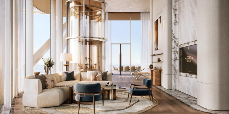 5BR Waterfront Penthouse at The Peninsula Dubai Residences
