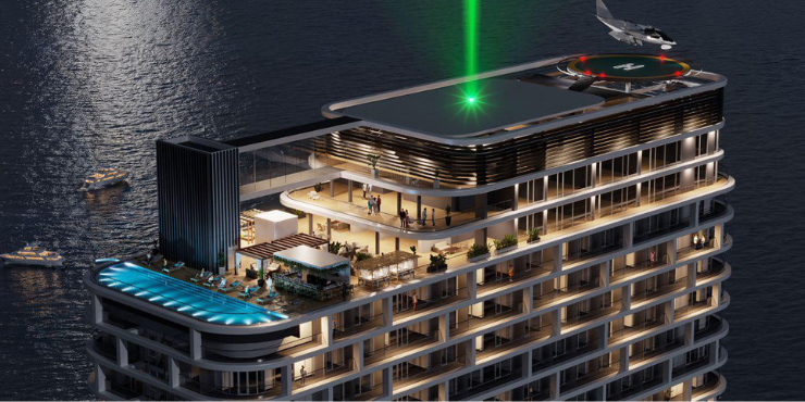 The First Tower at Ambassadori Island Batumi